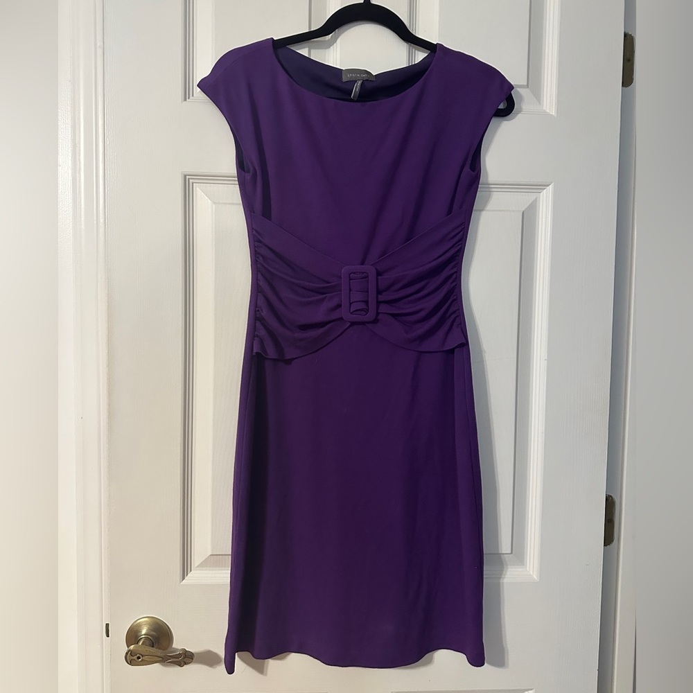 Kristin Davis Purple Dress